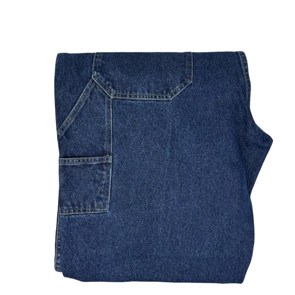 FUBU Carpenter Jeans Mens Blue Cotton Vintage 90s Y2K Baggy Hip Hop W40 L34